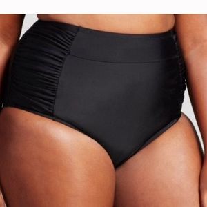NEW Ava & Viv 24/26 plus size women XXL XXXL black bikini swim bottom bottoms